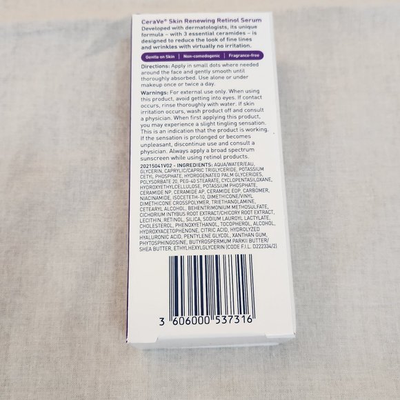 CeraVe Skin Renewing Retinol Face Serum - new in box - Picture 3 of 11